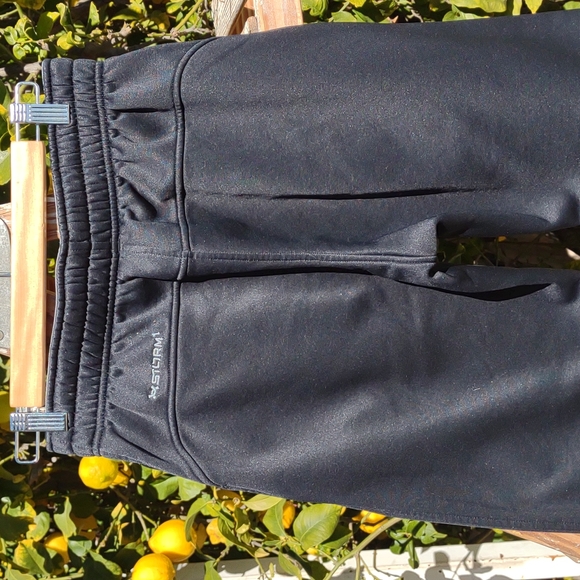 Men's Under Armor Loose Black Warm-Up Pants Storm 1 S - Picture 7 of 8